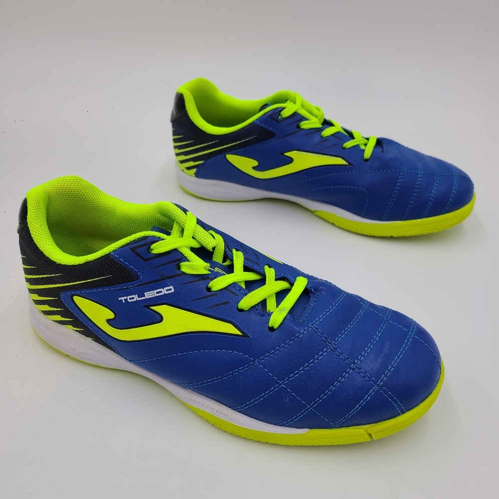 Unizex Joma Toledo Indoor Soccer Shoes Blue Green TOLJW.904.IN Size 4